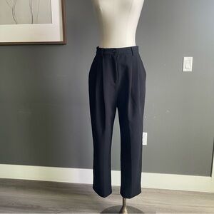 DISSH Black Tailored Tapered Trousers — Size 6